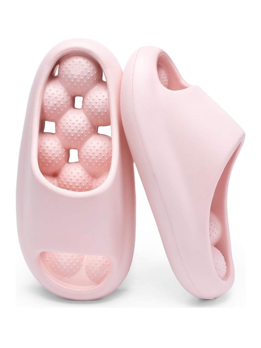 Pink Bubble Massage Shower Pool Foam Slide Slipper Sandals Size 8